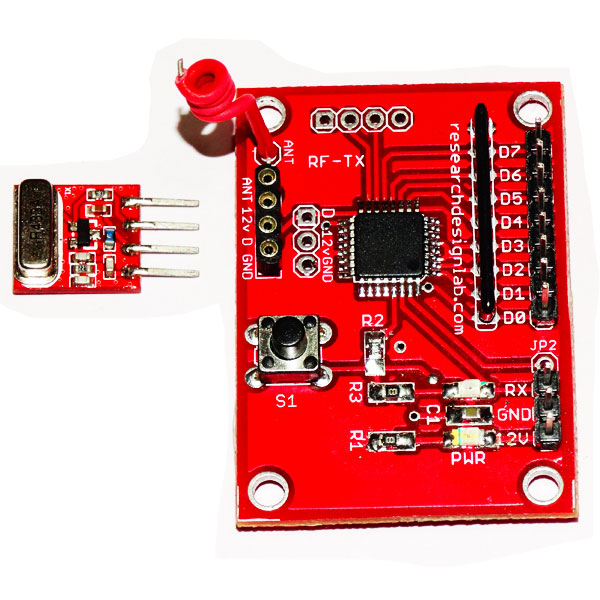 Buy RF TX RX with 8 Bit Encoder and Decoder RF 433/ 315 Mhz for Arduino