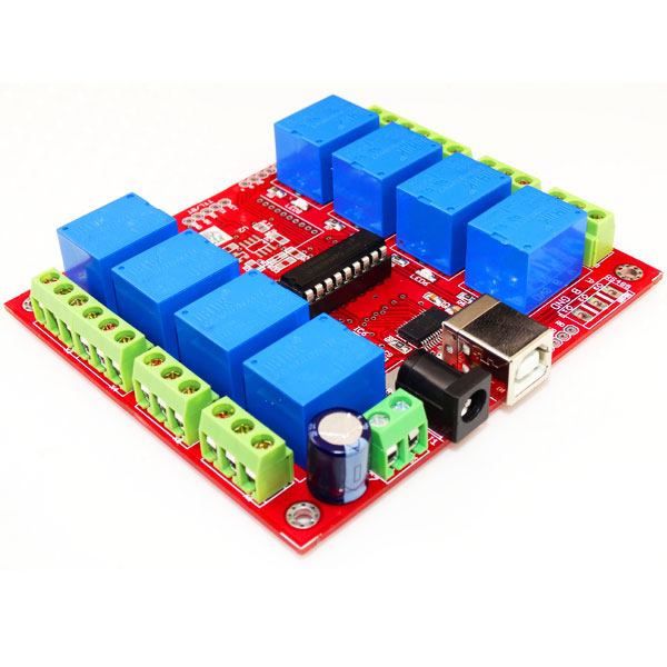 Buy USB 8 Channel Relay BoardFT245RL IC ULN2803 12V DC 7A Relays