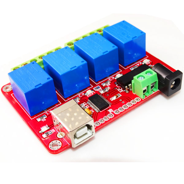 Buy USB 4 Channel Relay BoardFT245RL Utility Software ULN2803 as