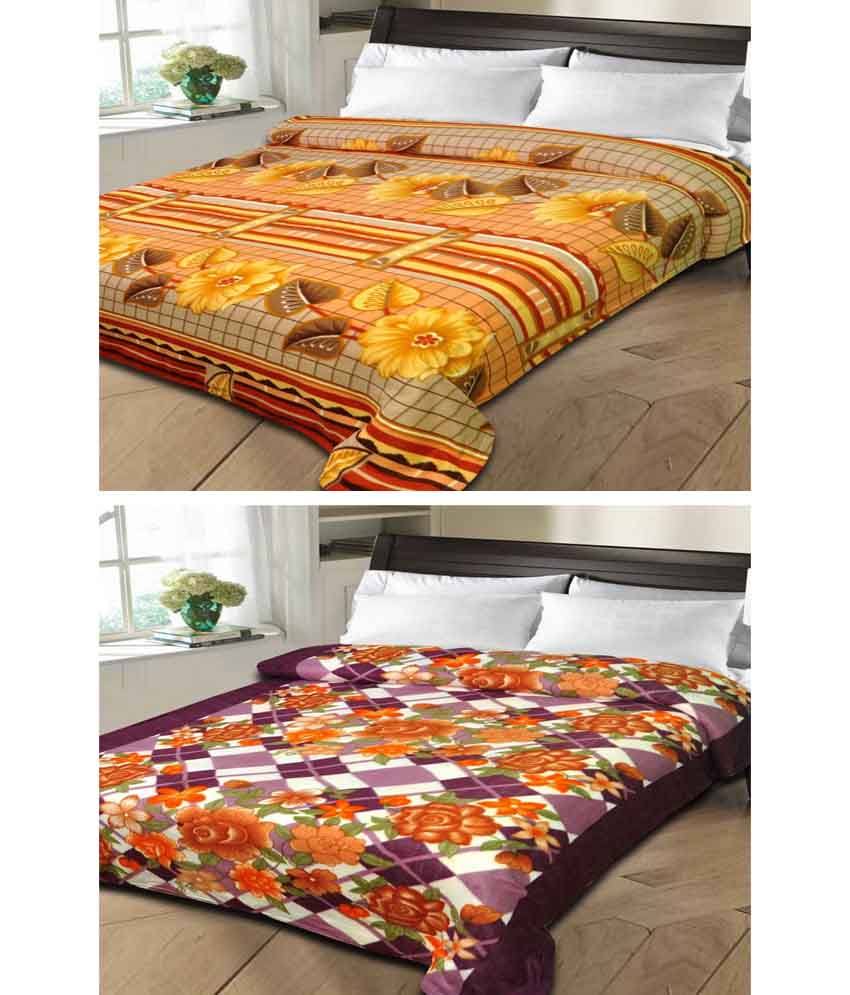 Buy Combo Double Bed Single Bed Ac Blankets 2prntblankets Online