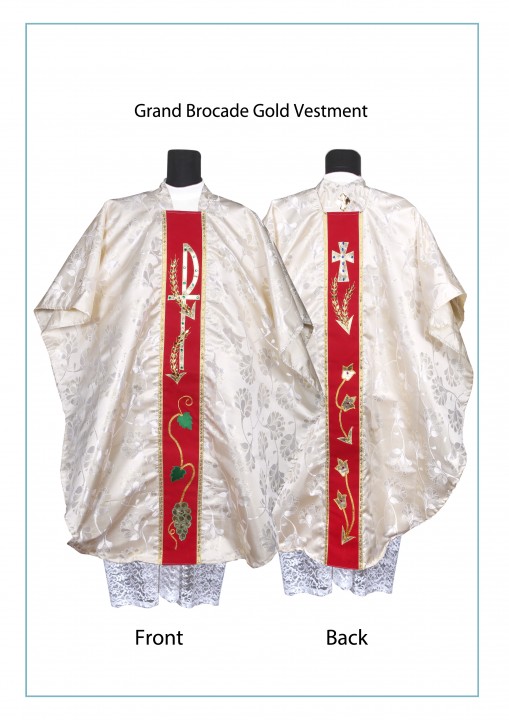 Kanya Krafts - Catholic Priest / Clergy Chasuble / Vestment Grand Gold ...