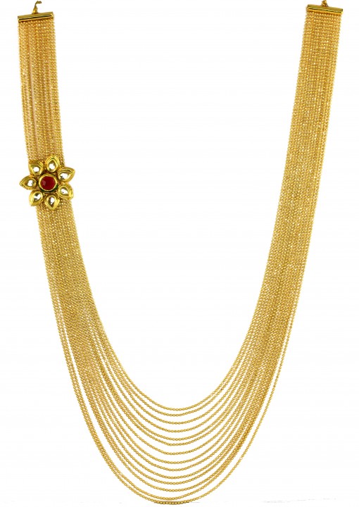 Buy Zaveri Pearls Gold Plated Gold Alloy Necklace Set For Women Online