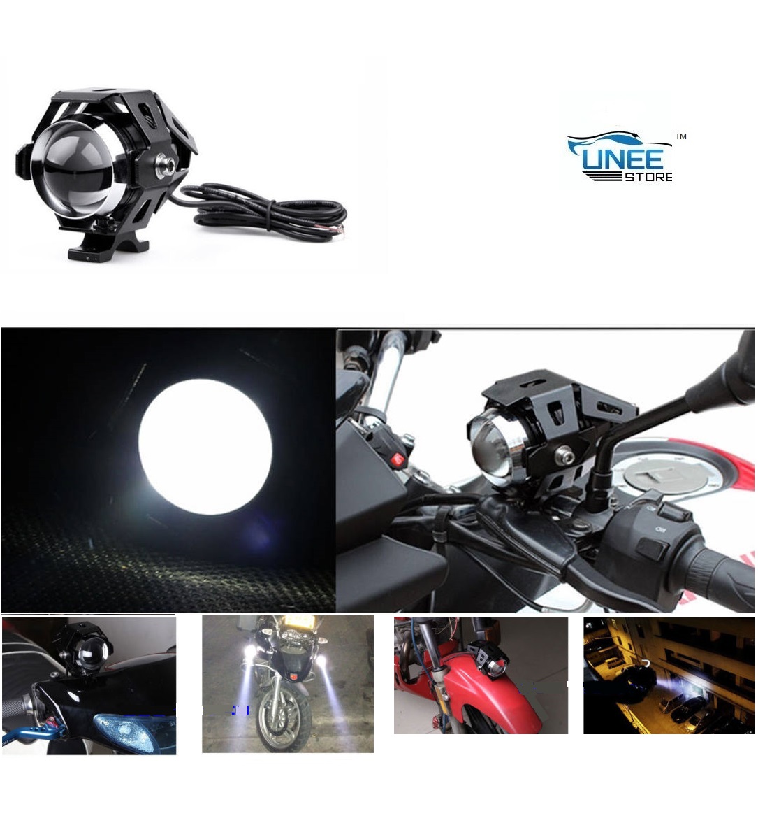 Buy U5 Cree Bike Projector White Led Lightyamaha r15 Online ₹1949