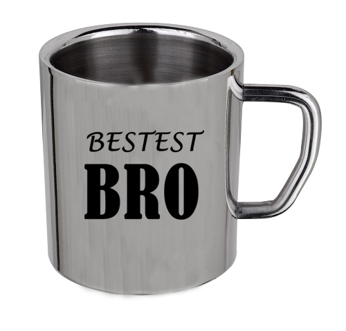 Personalised Stainless Steel Coffee Mug Best Brother 5407