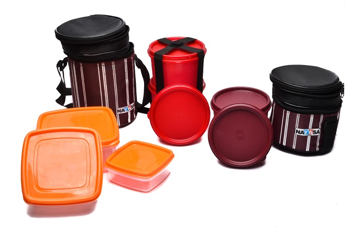 Buy Nayasa Vital Tiffin Set ( Maroon) Online @ ₹620 from ShopClues