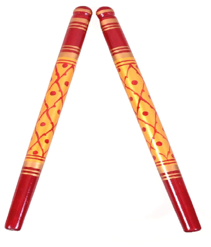 Buy Navratri Special Dandiya/Dandia Raas Garba Sticks Pure Sal Wood ...