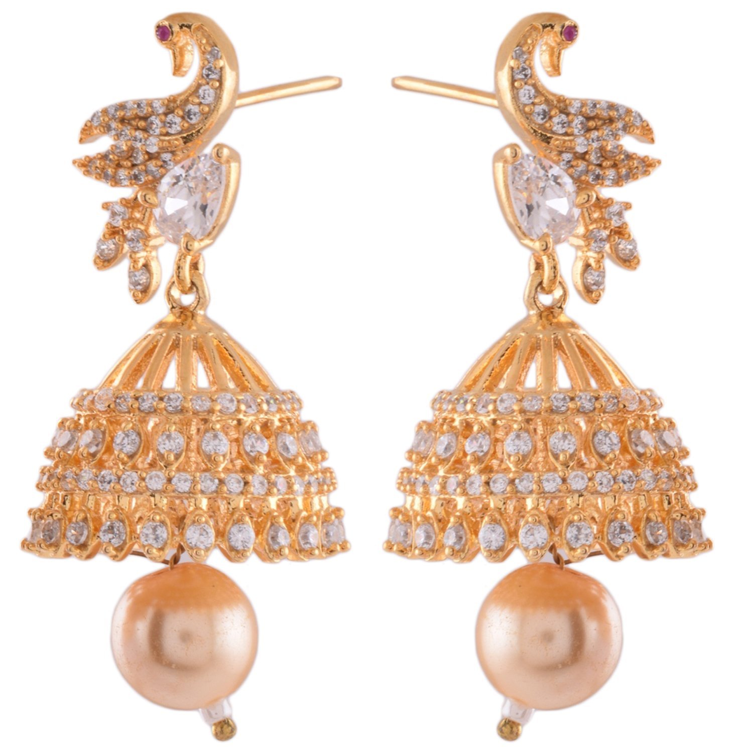 earrings 1 gm gold