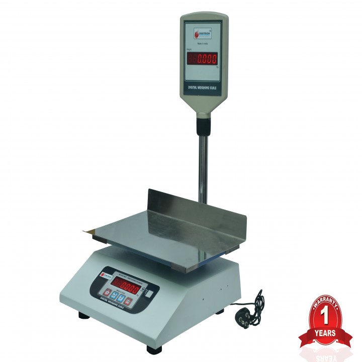 Buy 30Kg Digital Table Top Weighing Scale with Front Back Display ...
