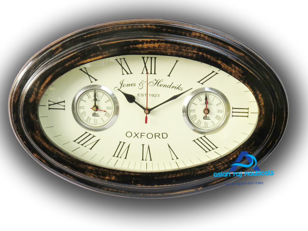 Buy Vowel Jones Hendricks EST 1923 Oxford Antique Look Wall Clock