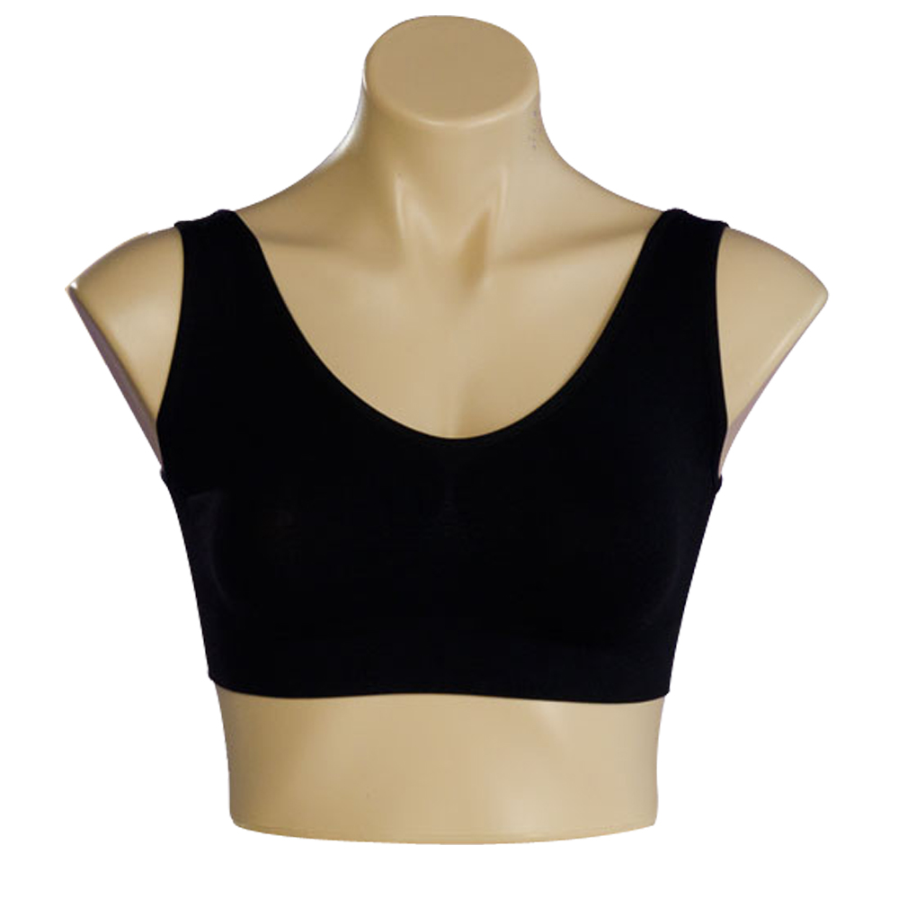 Black Seamless Aire Bra- D&Y-SSC601