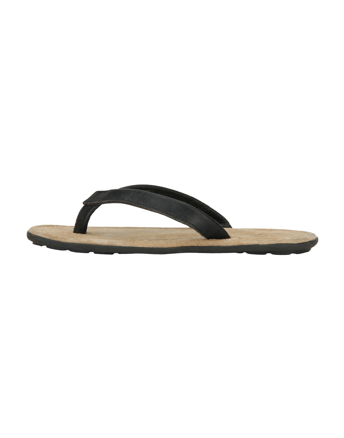 Buy ESTD .1977 Men Casual Black Leather Branded Flip Flops Online