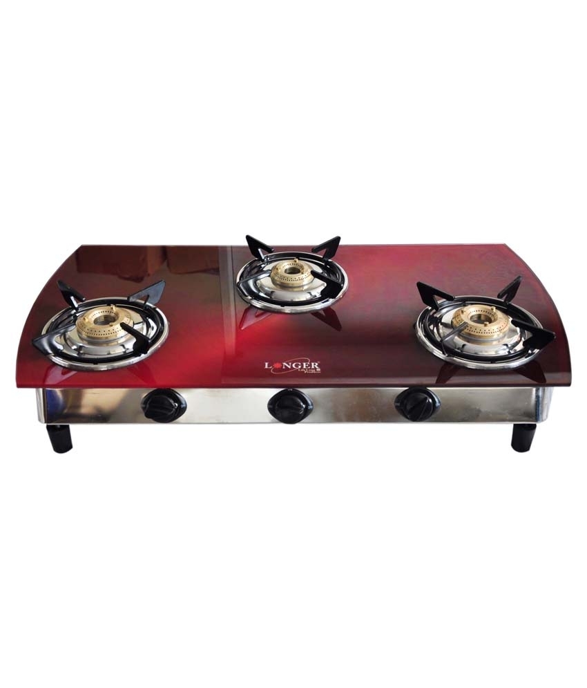 Buy Longer Gas Stove 3 Burner D3 Manual Online ₹2999 from ShopClues