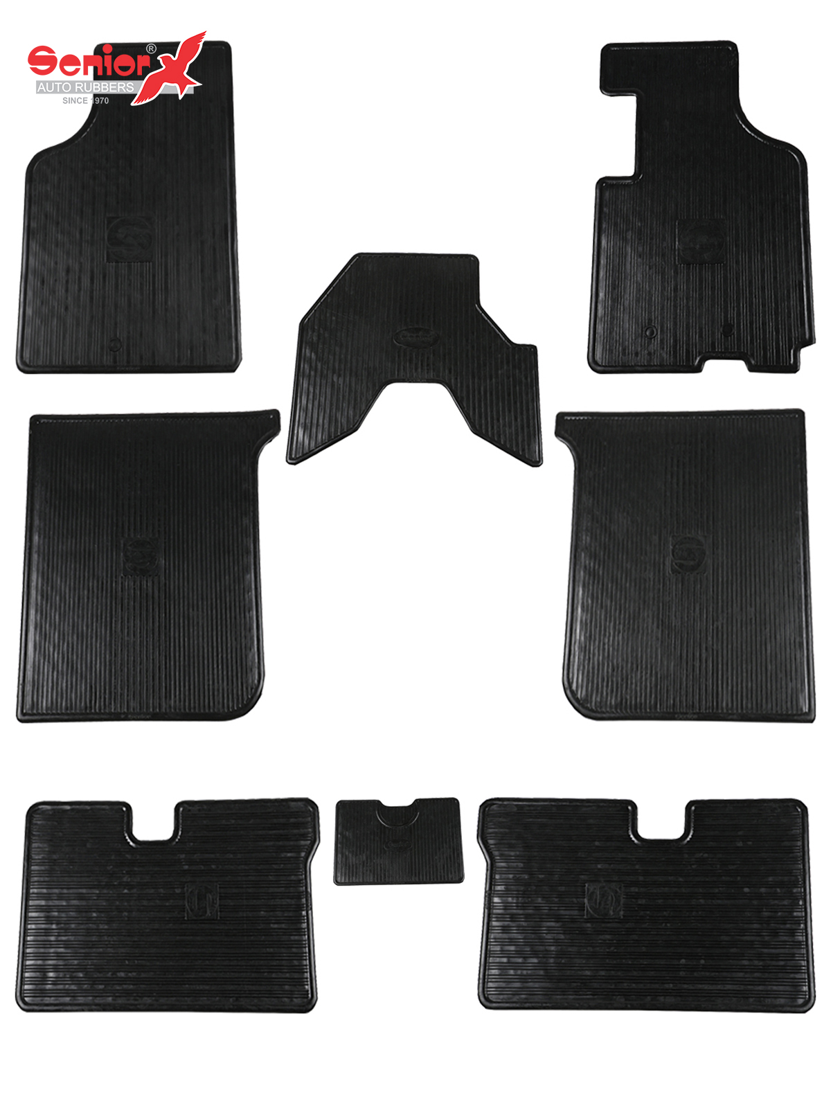 Buy Senior Moulded Rubber Black Floor Mats For Hyundai Santro Xing