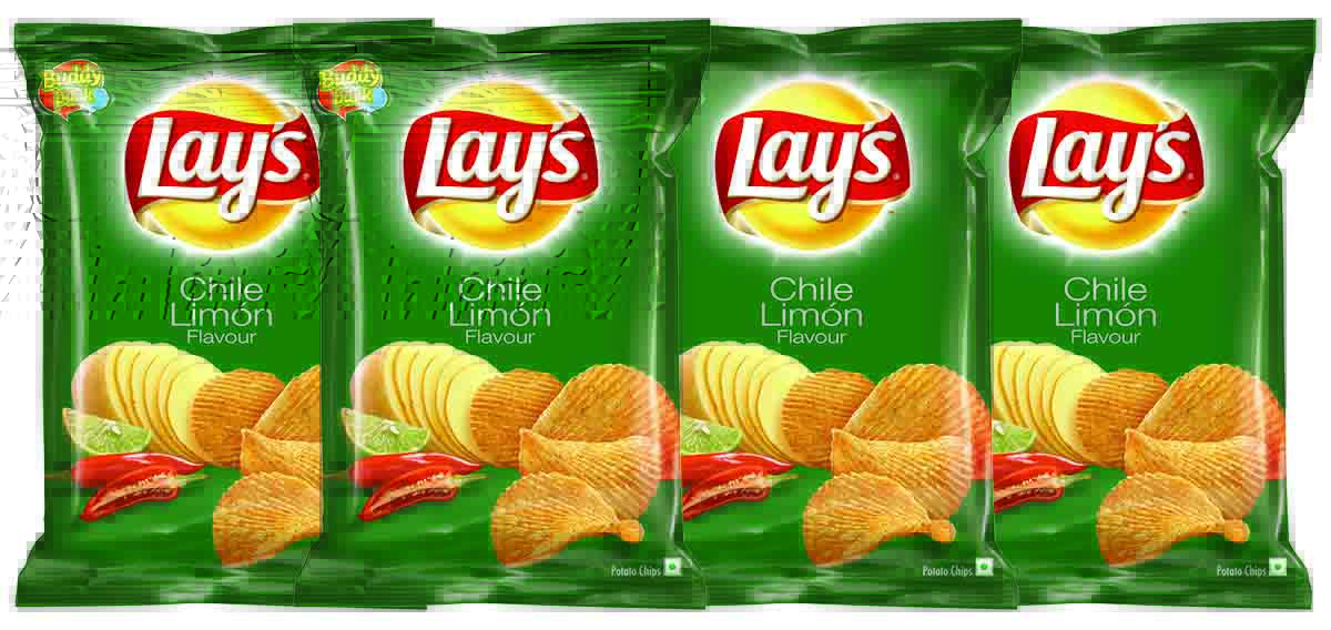 Buy Lays Potato Chips Chile Limon 52g Pack Pack Of 4 Online ₹80 From Shopclues