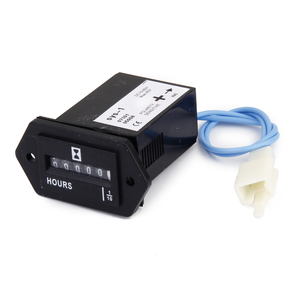 Buy 1080V Dc / Ac Quartz Hour Meter Gauge With Wire For Car Boat Truck