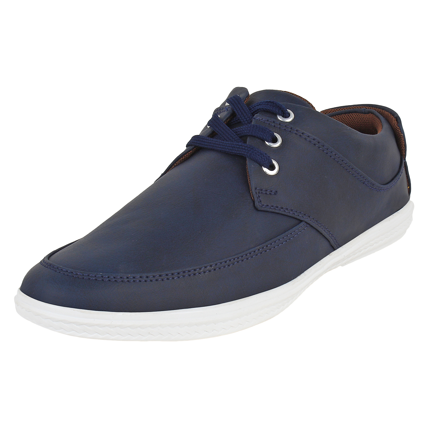 Buy Buwch Mens Blue Lace-up Smart Casuals Shoes Online @ ₹499 from ...