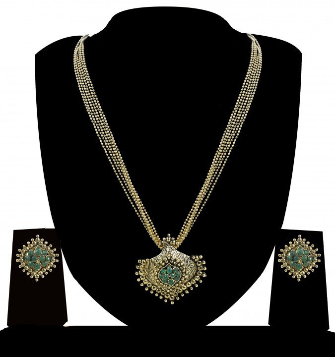 Buy Zaveri Pearls Antique Jodhpur Necklace Set Zpfk4155 Online ₹525