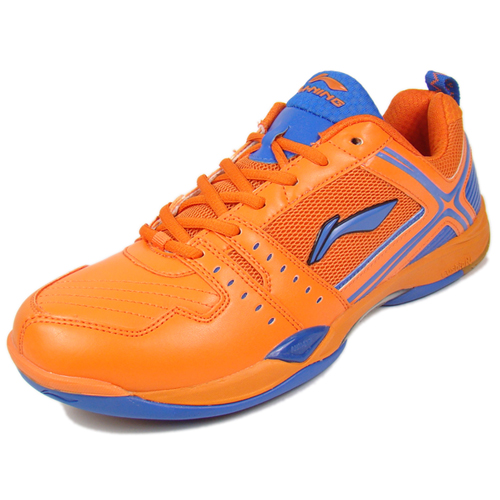 Lining X-Factor Tennis Gumsole Sports Shoes-Orange/Royal Blue