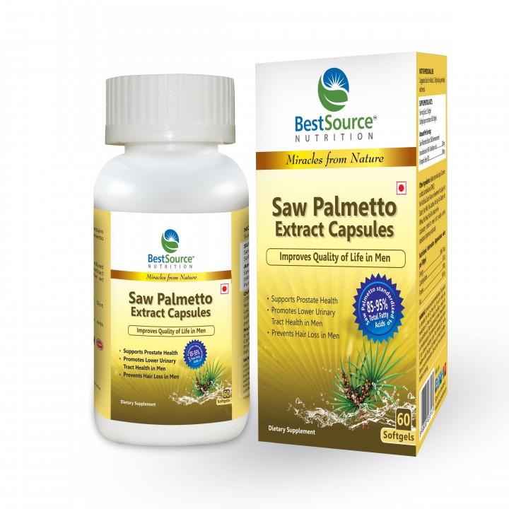 Buy Saw Palmetto Extract Oil Caps, (320mg), 60 Softgels Online ₹875