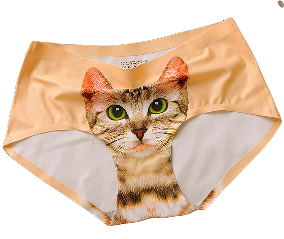 Buy Pussycat Panties Women Sexy Hipsters Invisible 3d Cat Underwear