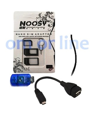 Buy 4 In 1 Sim Card Adopter + Otg Cable + Card Reader - Must Have Combo ...