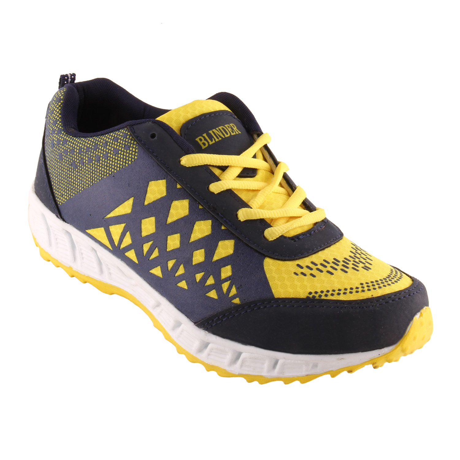Buy BLINDER Yellow and Navy blue Sport Shoes Online @ ₹499 from ShopClues