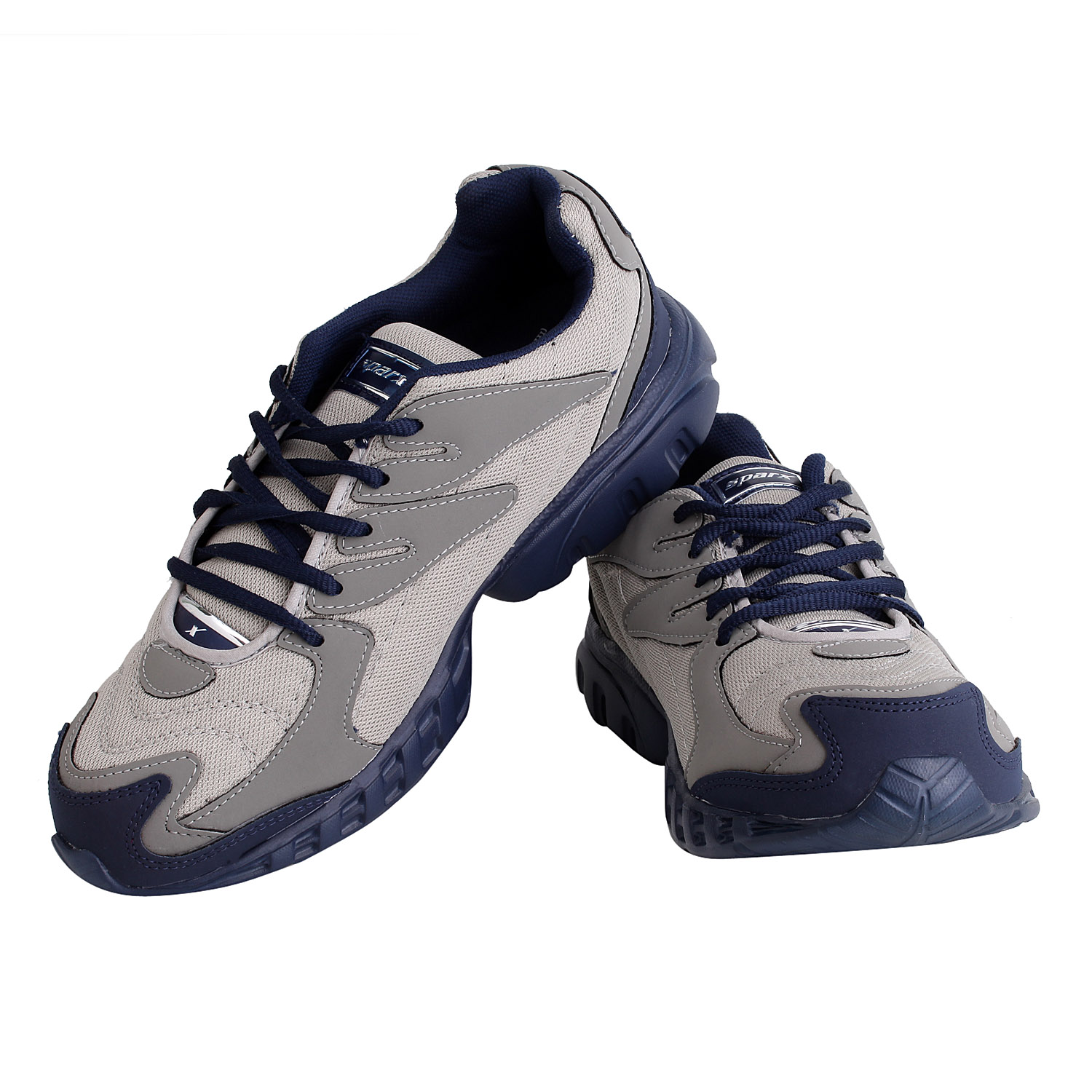 Buy Sparx Mens Blue And Silver Lace-up Running Shoes Online @ ₹999 from ...