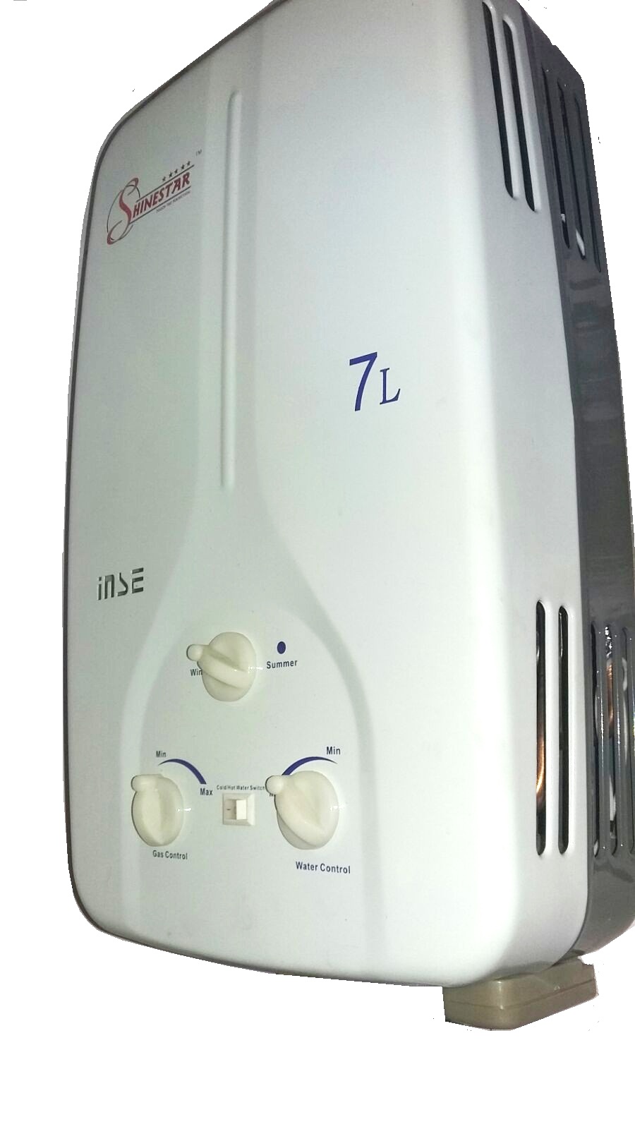 Shine Star 7 litres LPG Gas Geyser White 7 litres Capacity , Geysers