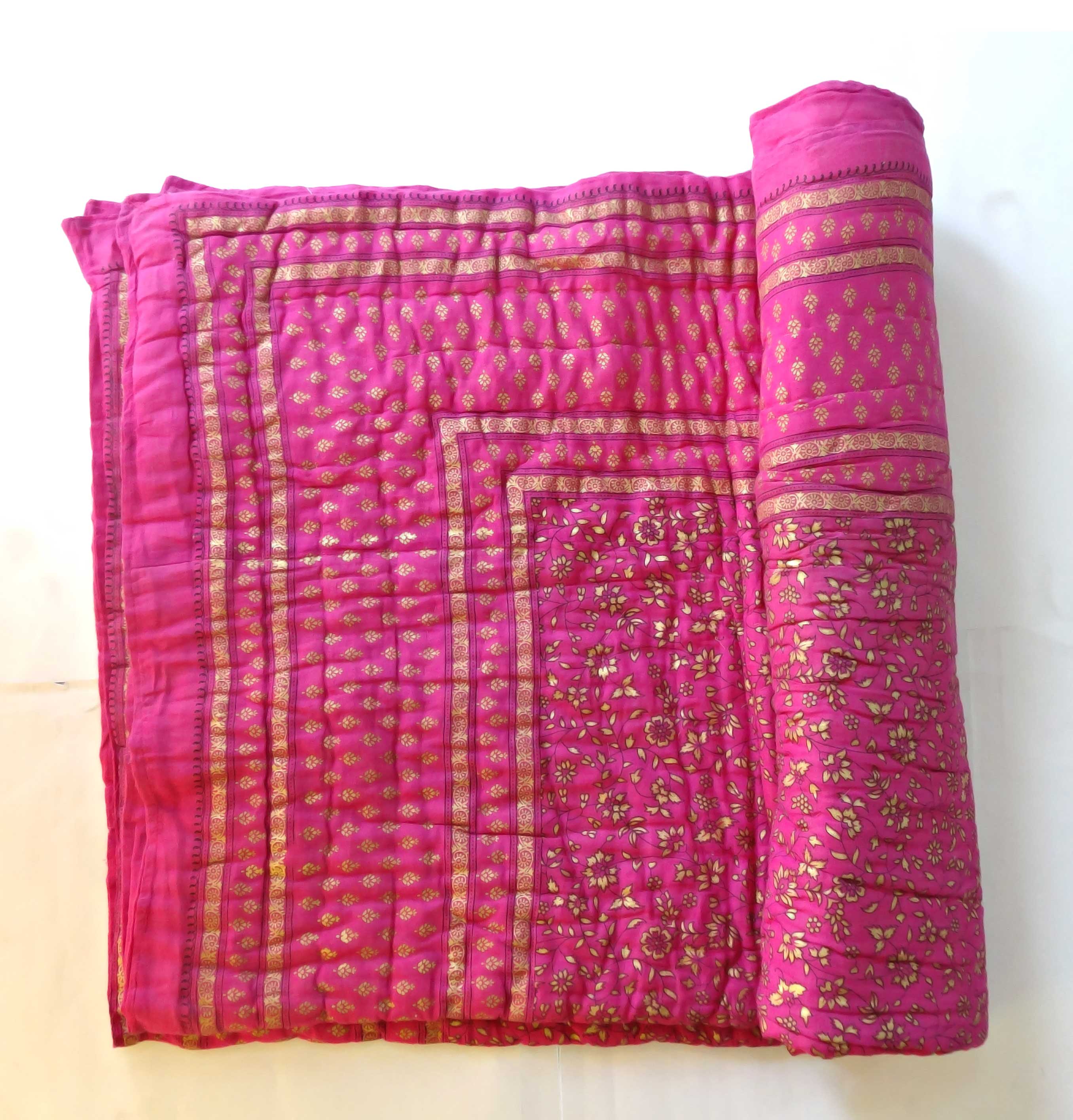 Bajya jaipuri razai rajai cotton blanket comforter SINGLE BEDED MYM1007