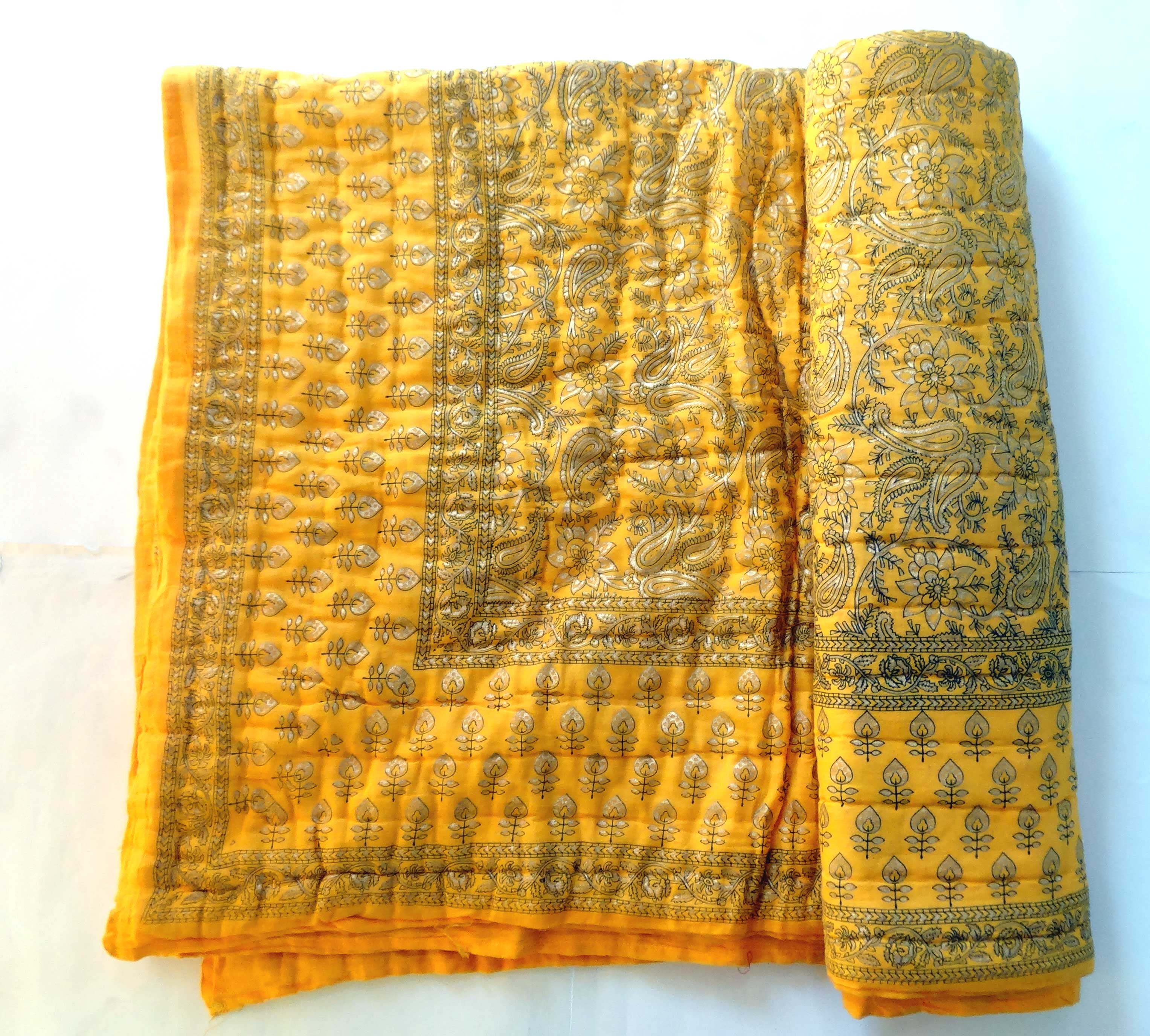 Shop Shoppingatara jaipuri razai rajai cotton blanket comforter SINGLE