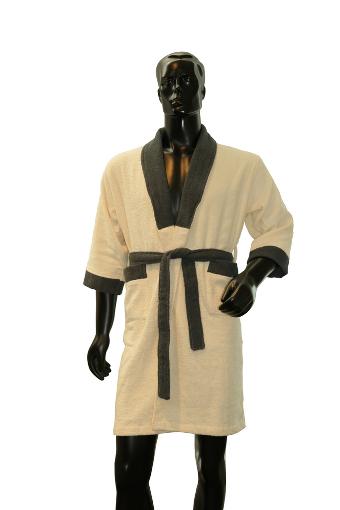 Buy Welhome by Welspun Cloudz Bathrobe Cotton Large Bathrobe Ivory