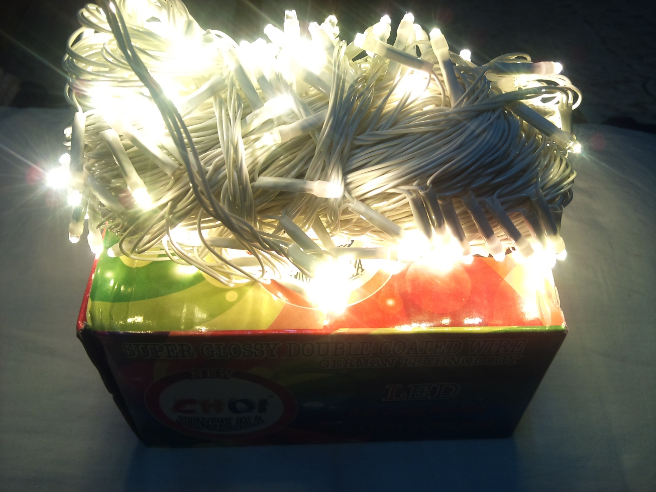 Buy 100Foot CLEAR STILL LED RICE LIGHT FOR DIWALI,CHRISTMASWARM WHITE Color 30M Online ₹450