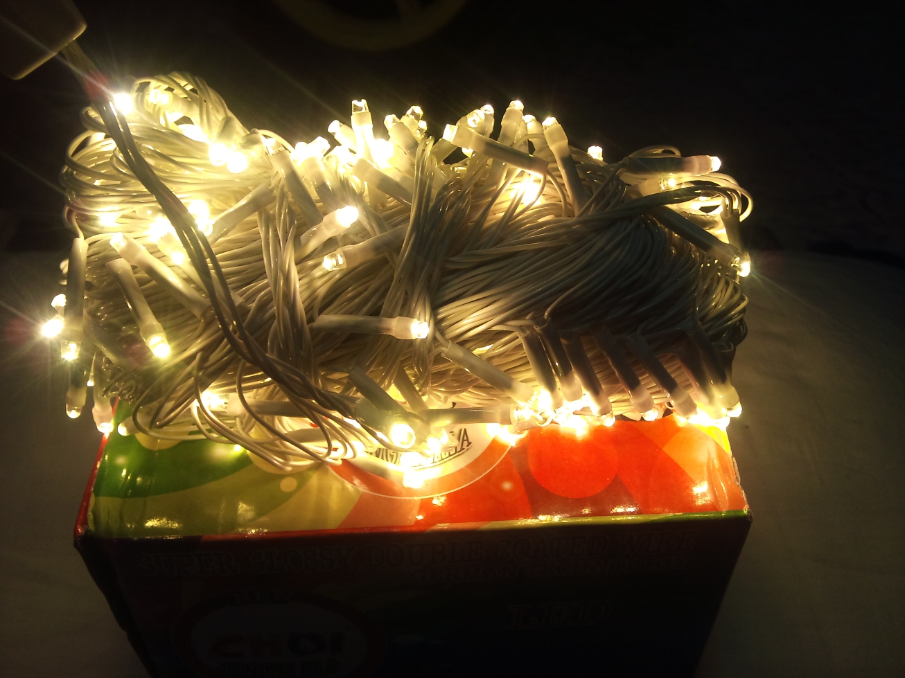 Buy 100Foot CLEAR STILL LED RICE LIGHT FOR DIWALI,CHRISTMAS-WARM WHITE ...