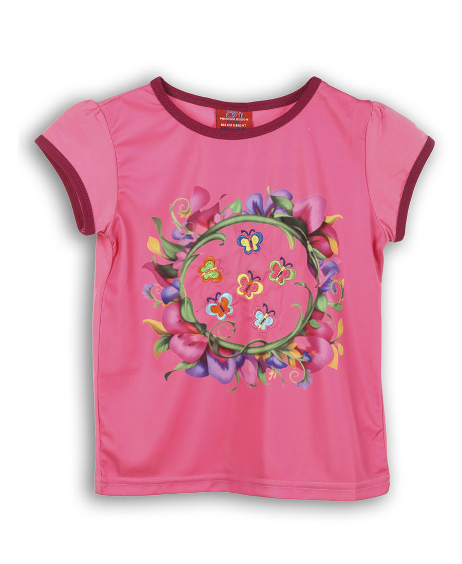 Buy Lilliput Pink Printed Casual Girls T-Shirt (8907264053242) Online ...