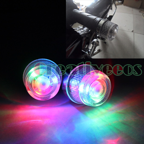 Motorcycle Bike Handlebar Handle Bar Grip LED LightMulti ColourBW99