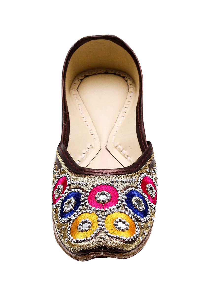 Buy Port DarkBrown Handmade Punjabi Jutti Online @ ₹449 from ShopClues