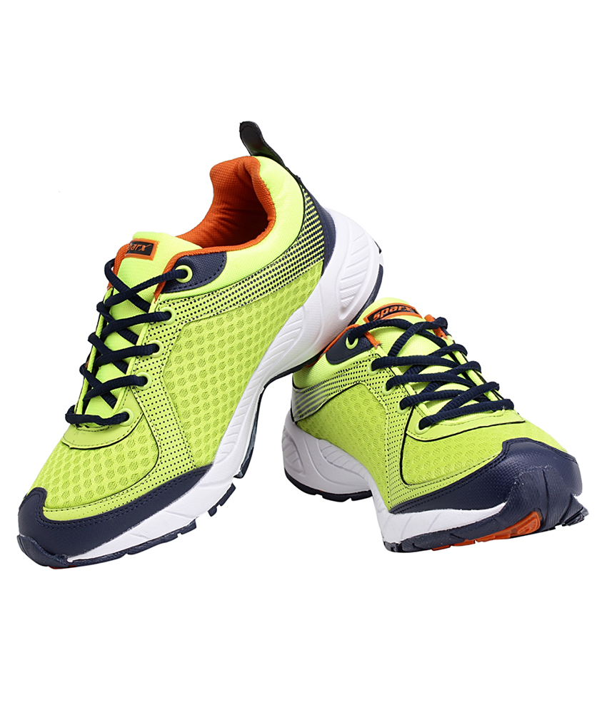 Buy Sparx Mens Green And Orange Lace-up Running Shoes Online @ ₹1499 ...