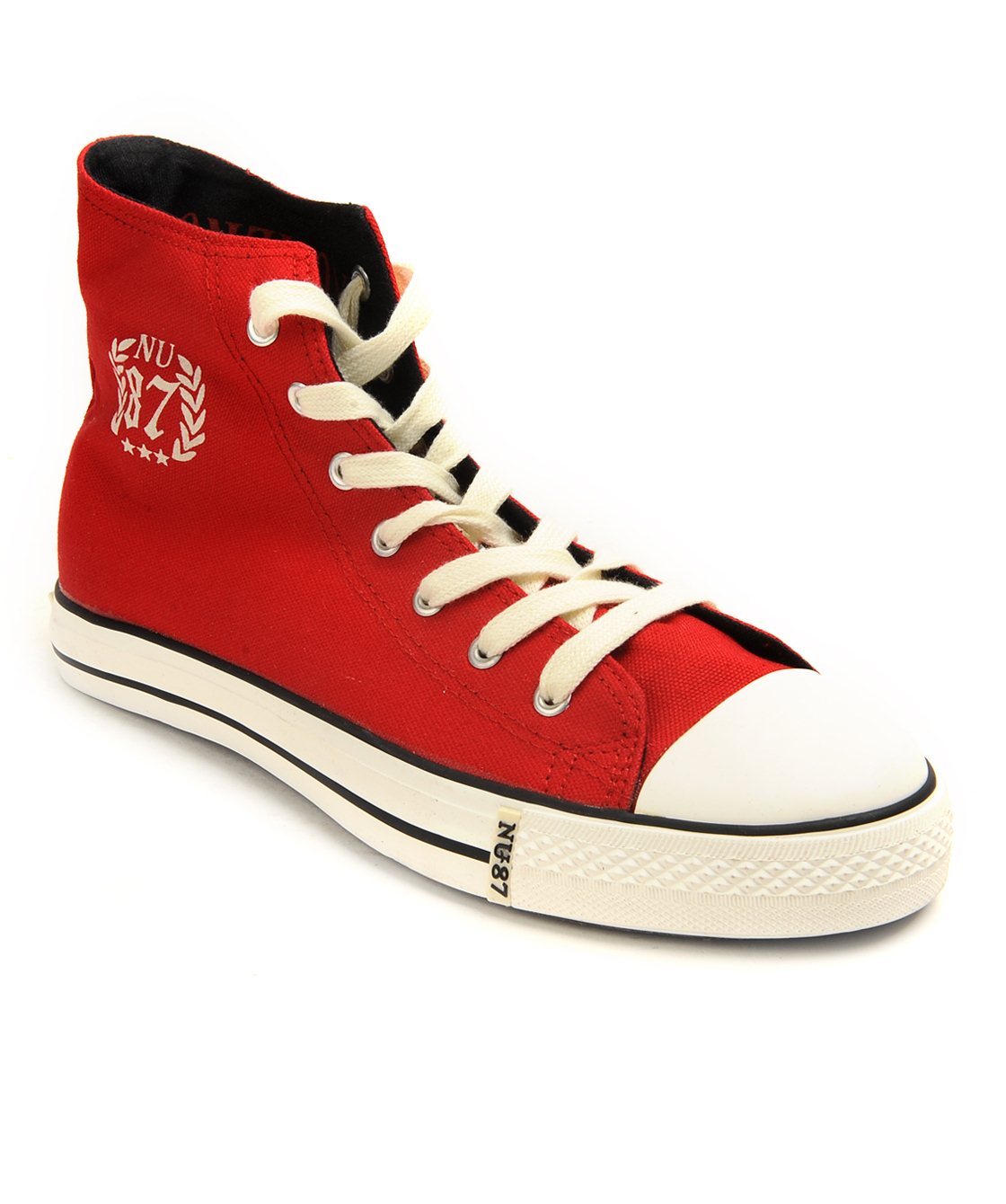Numero Uno Guys Ankle Length Red Canvas Shoe (NU104RED)
