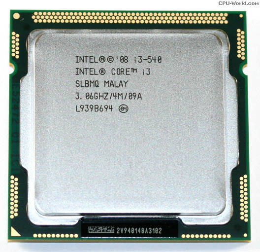 Сравнение процессоров intel i3 540