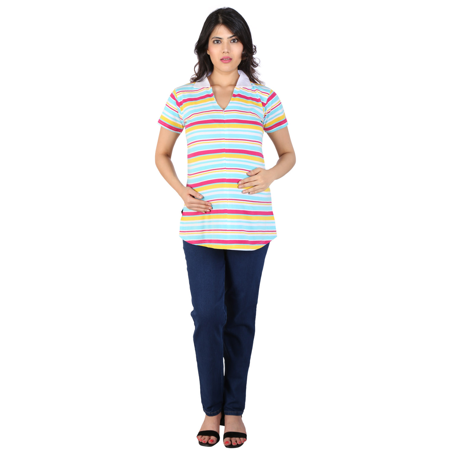 MomToBe Maternity / Pregnancy stripes T shirt