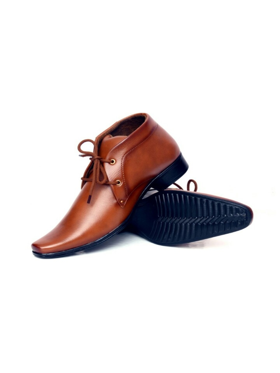 Buy La Shades, High Ankle Party Wear Exclusive Tan Color Shoes for Men — free download