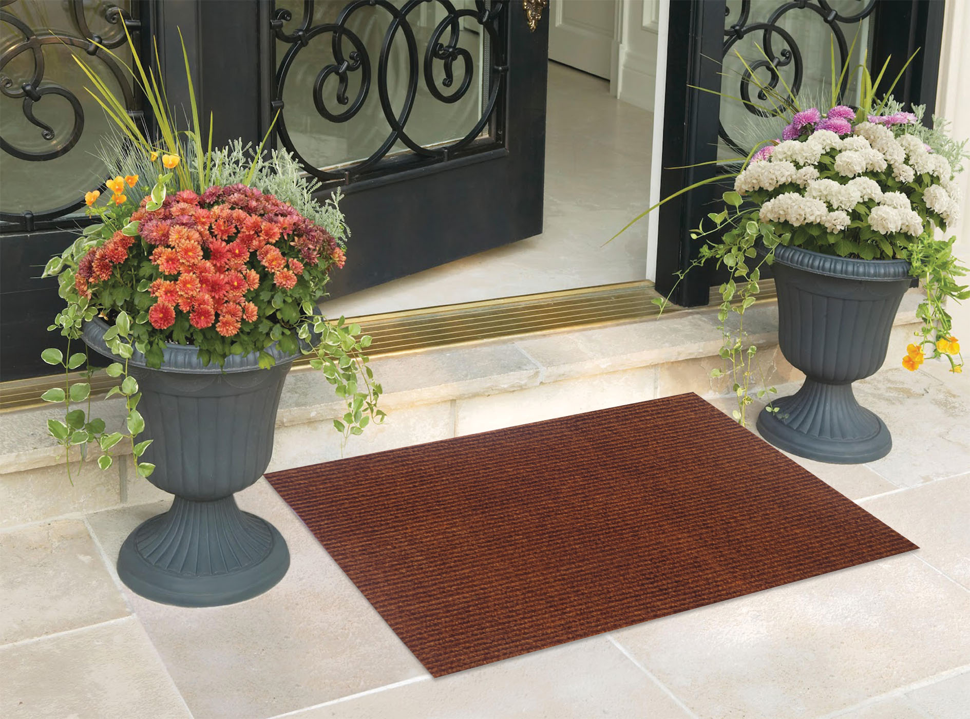 Buy Free Shipping Status Brown Door Mat ( 15X22 Inch) Online ₹199