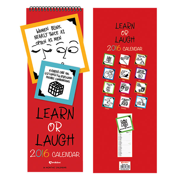 Buy Learn Or Laugh Slim Wall Calendar Online ₹199 from ShopClues