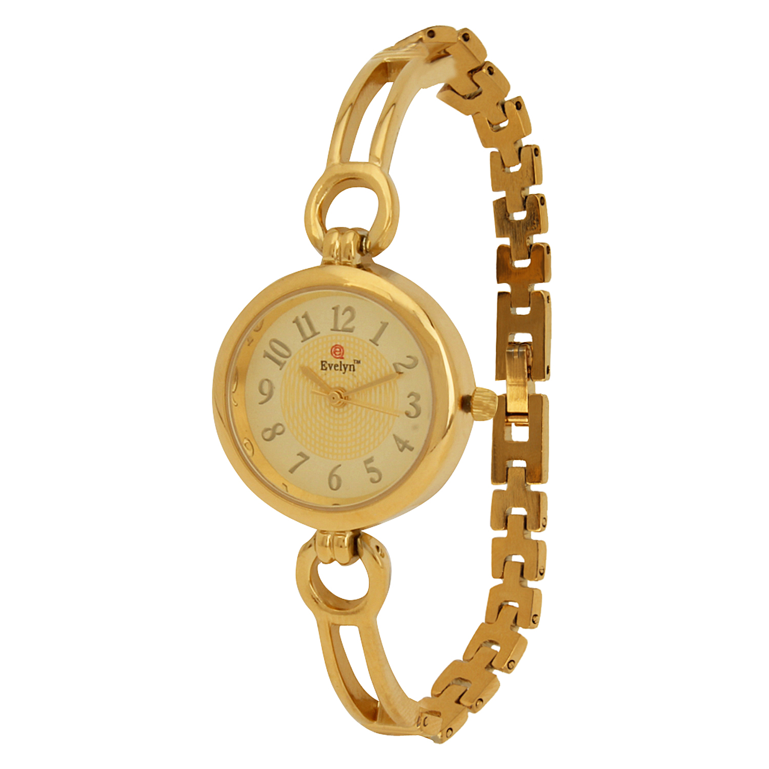 Buy Evelyn Stainless Steel Gold Plated Wrist Watch for Women - EVE-323 ...