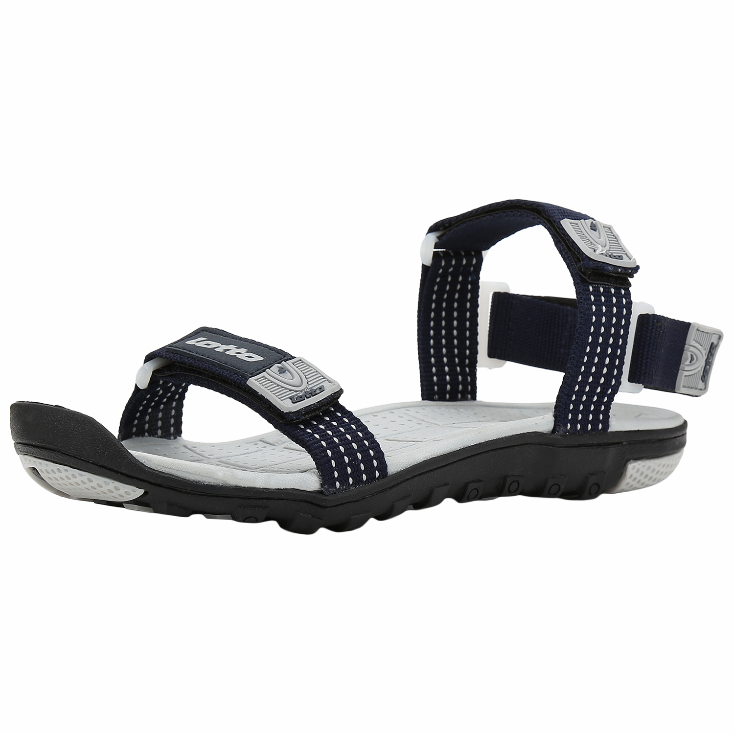 Buy Lotto Mens Blue Grey Velcro Sandals Online @ ₹849 from ShopClues