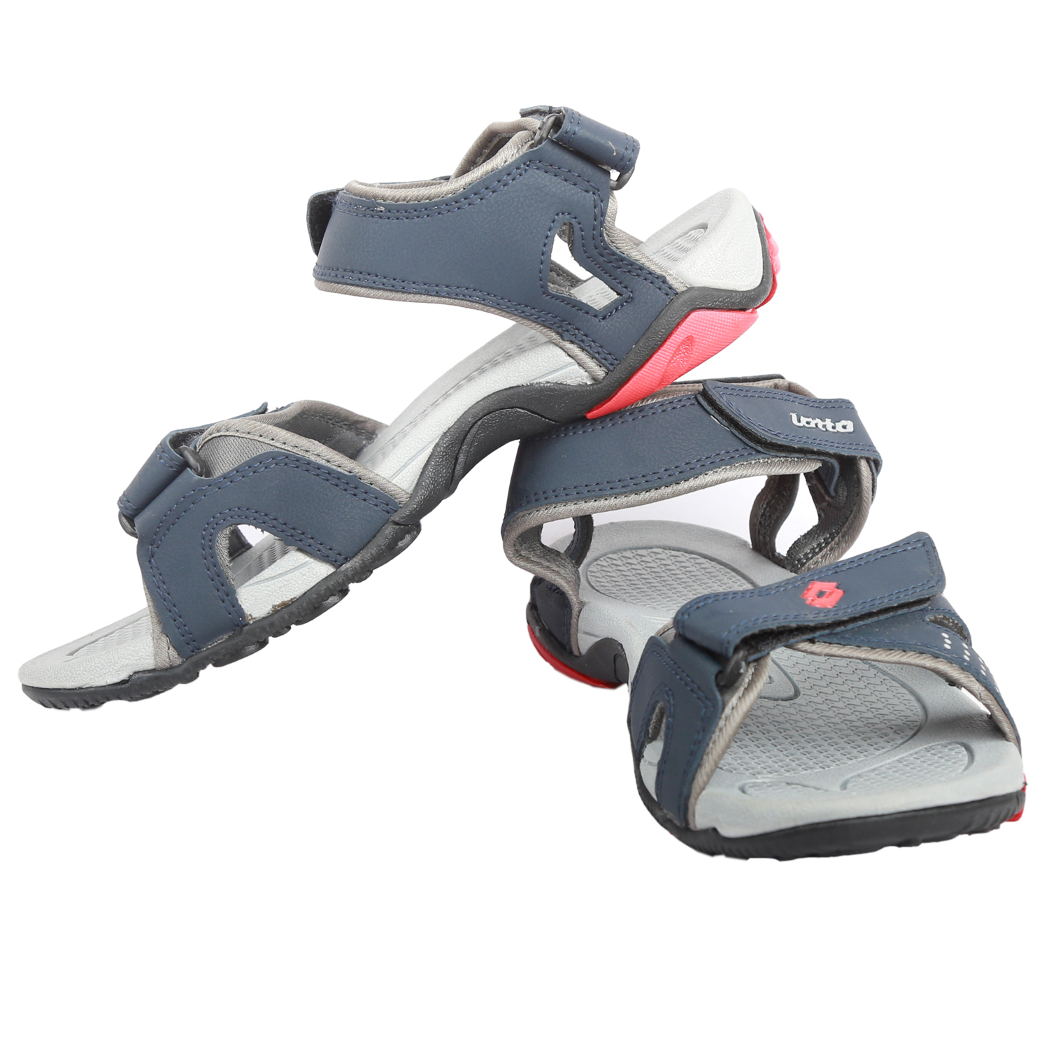 Buy Lotto Mens Grey,White Velcro Sandals Online @ ₹1199 from ShopClues