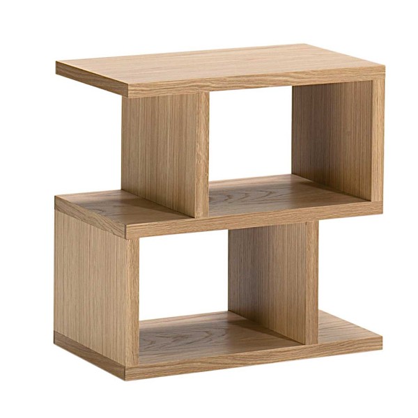 Buy Golden oak Z shaped side table Online ₹4999 from ShopClues