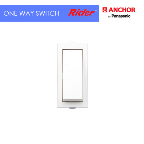 Buy Anchor Rider 6A One Way Modular Switch White (20 Pcs) Online @ ₹700 ...