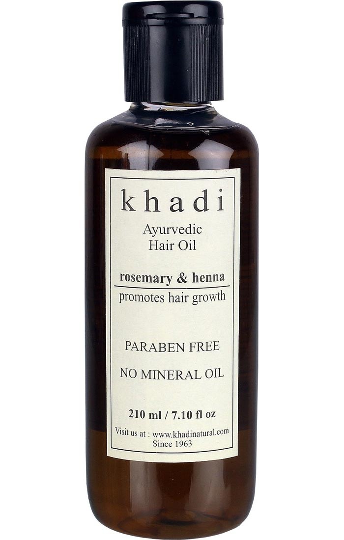 Buy Khadi Paraben Free Ayurvedic Rosemary Henna Hair Growth Oil For Men