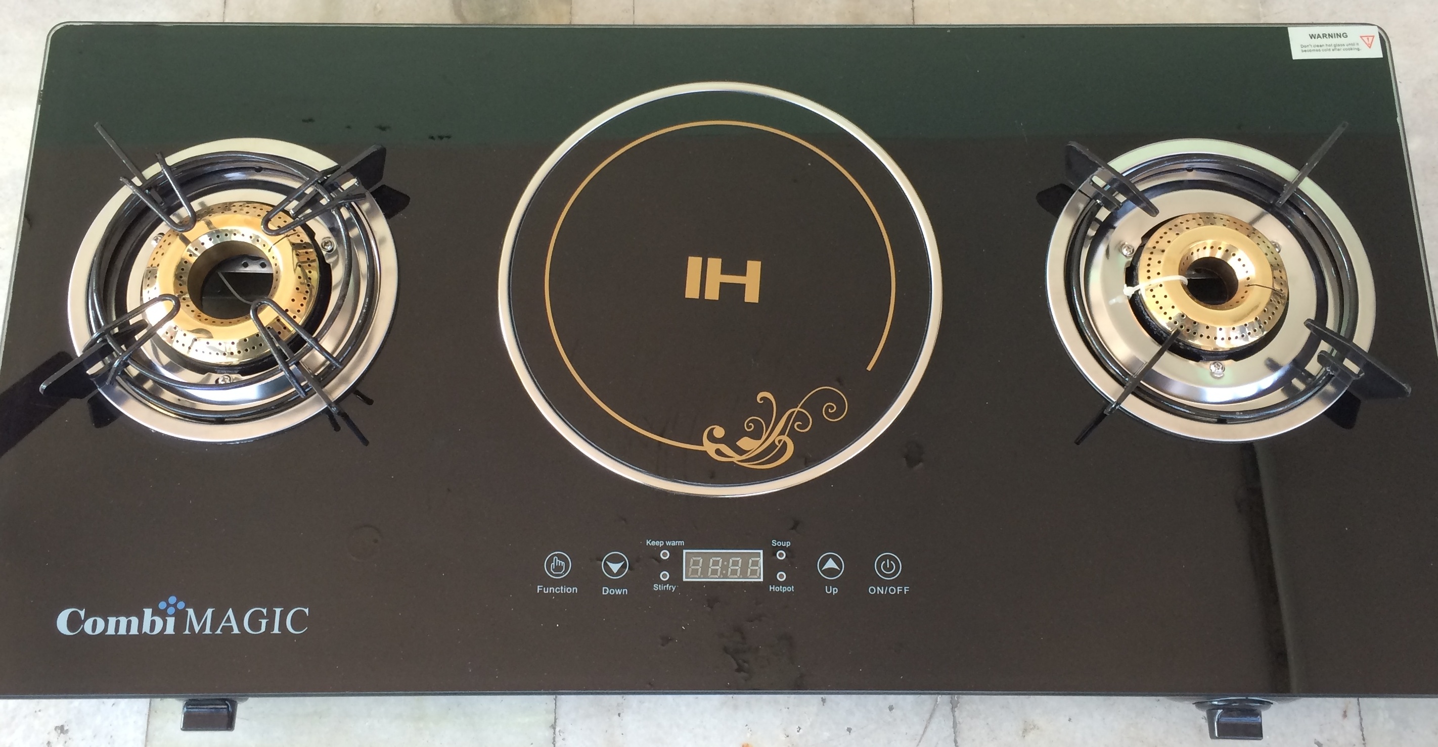 Hybrid Gas Stove 2 in 1 Gas stove with induction cooker